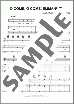 O Come, O Come Emmanuel(Traditional/Thomas Helmore) 楽譜 ピアノ & ボーカル & ギター ダウンロード