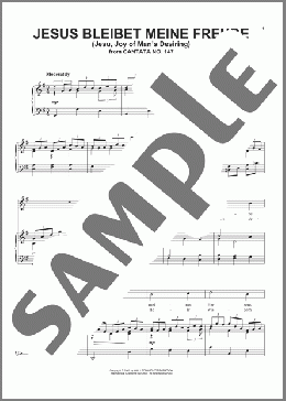 Jesus Bleibet Meine Freude(Johann Sebastian Bach) 楽譜 ピアノ & ボーカル & ギター ダウンロード