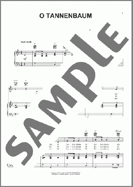 O Tannenbaum(Traditional German Carol) 楽譜 ピアノ & ボーカル & ギター ダウンロード