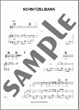 Schnitzelbank(German Folk Song) 楽譜 ピアノ & ボーカル & ギター ダウンロード