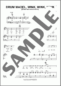 Drum Madel Wink, Wink, Wink(German Folksong) 楽譜 ピアノ & ボーカル & ギター ダウンロード