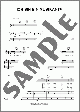 Ich Bin Ein Musikante(Otto Reuter/W. Aletter) 楽譜 ピアノ & ボーカル & ギター ダウンロード