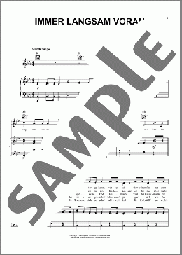 Immer Langsam Voran(German Folksong) 楽譜 ピアノ & ボーカル & ギター ダウンロード
