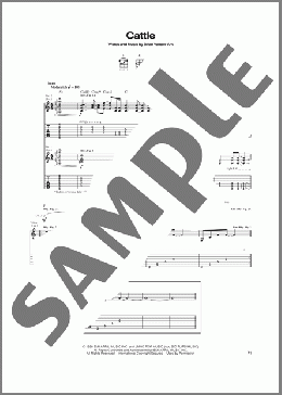 Cattle(The Verve Pipe) 楽譜 ギター（ソロ） ダウンロード