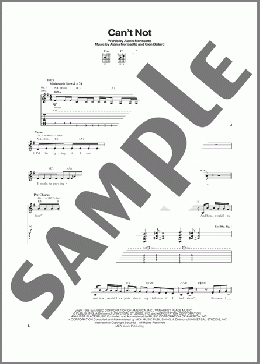 Can't Not(Alanis Morissette) 楽譜 ギター（ソロ） ダウンロード