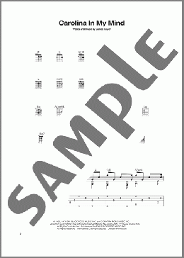 Carolina In My Mind(James Taylor) 楽譜 ギター（ソロ） ダウンロード