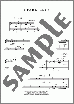 March In E-Flat Major, BWV App. 124(Christos Tsitsaros/Johann Sebastian Bach) 楽譜 ピアノ（ソロ） ダウンロード