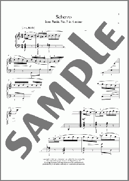 Scherzo, BWV 827(Christos Tsitsaros/Johann Sebastian Bach) 楽譜 ピアノ（ソロ） ダウンロード