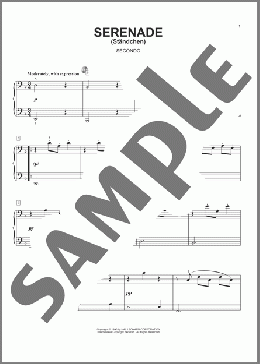 Serenade (Standchen)(Franz Schubert) 楽譜 ピアノ（連弾） ダウンロード