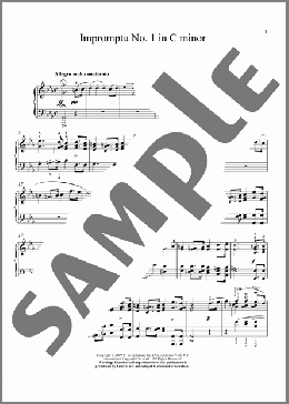 Impromptu No. 1 In C Minor(Franz Schubert/Immanuela Gruenberg) 楽譜 ピアノ（ソロ） ダウンロード