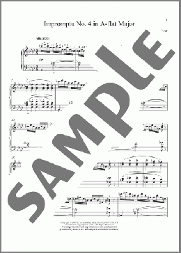 Impromptu No. 4 In A-Flat Major(Franz Schubert/Immanuela Gruenberg) 楽譜 ピアノ（ソロ） ダウンロード