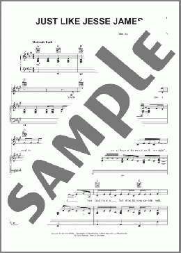 Just Like Jesse James(Cher/Diane Warren/Desmond Child) 楽譜 ピアノ & ボーカル & ギター ダウンロード