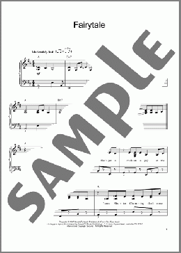 Fairytale(Sara Bareilles) 楽譜 ピアノ（ソロ） ダウンロード
