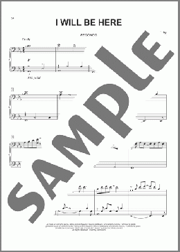I Will Be Here(Steven Curtis Chapman) 楽譜 ピアノ（連弾） ダウンロード