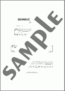 Sehnsuchts-Walzer (Longing), Op.9, No.2, D365(Franz Schubert) 楽譜 ピアノ（ソロ） ダウンロード