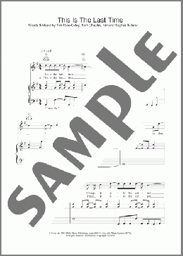 This Is The Last Time(Keane) 楽譜 その他 ダウンロード
