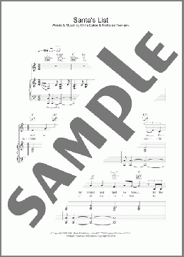 Santa's List(Cliff Richard) 楽譜 その他 ダウンロード