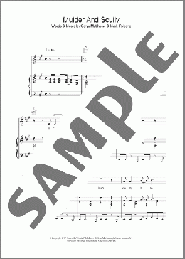 Mulder & Scully(Catatonia) 楽譜 その他 ダウンロード