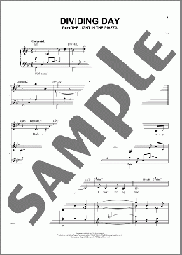 Dividing Day(Audra McDonald/The Light In The Piazza (Musical)) 楽譜 ピアノ & ボーカル ダウンロード