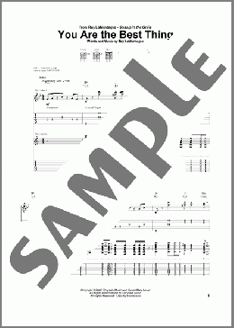 You Are The Best Thing(Ray LaMontagne) 楽譜 ギター（ソロ） ダウンロード