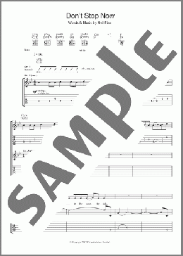 Don't Stop Now(Crowded House) 楽譜 ギター（ソロ） ダウンロード