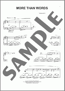 More Than Words (arr. Phillip Keveren)(Extreme) 楽譜 ピアノ（ソロ） ダウンロード