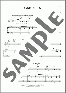 Gabriela(Antonio Carlos Jobim) 楽譜 ピアノ & ボーカル & ギター ダウンロード