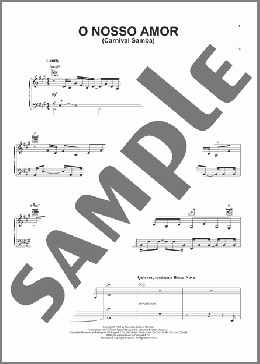 O Nosso Amor (Carnaval Samba)(Antonio Carlos Jobim) 楽譜 ピアノ & ボーカル & ギター ダウンロード