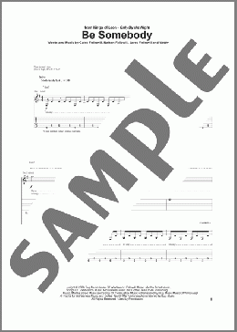 Be Somebody(Kings Of Leon) 楽譜 ギター（ソロ） ダウンロード