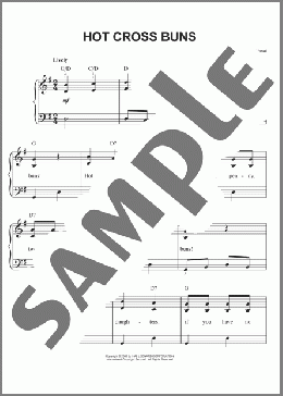 Hot Cross Buns(Traditional) 楽譜 ピアノ（ソロ） ダウンロード