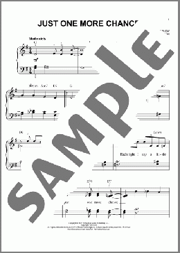 Just One More Chance(Bing Crosby) 楽譜 ピアノ（ソロ） ダウンロード