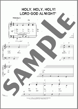 Holy, Holy, Holy(Reginald Heber) 楽譜 ピアノ（ソロ） ダウンロード