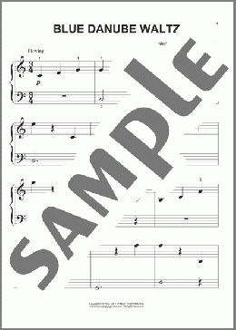 Blue Danube Waltz(Johann Strauss Jr.) 楽譜 ピアノ（ソロ） ダウンロード