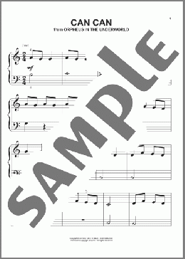 Can Can(Jacques Offenbach) 楽譜 ピアノ（ソロ） ダウンロード