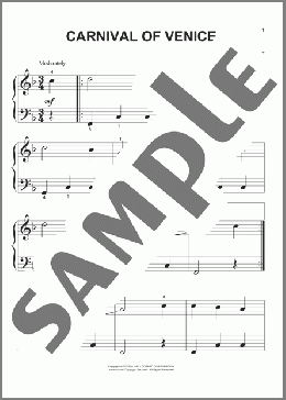 Carnival Of Venice(Julius Benedict) 楽譜 ピアノ（ソロ） ダウンロード