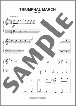 Triumphal March(Giuseppe Verdi) 楽譜 ピアノ（ソロ） ダウンロード