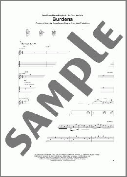 Burdens(Kenny Wayne Shepherd) 楽譜 ギター（ソロ） ダウンロード