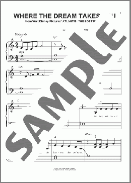 Where The Dream Takes You(Diane Warren) 楽譜 ピアノ（ソロ） ダウンロード