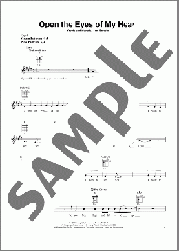 Open The Eyes Of My Heart(Sonicflood/Paul Baloche) 楽譜 メロディ ダウンロード