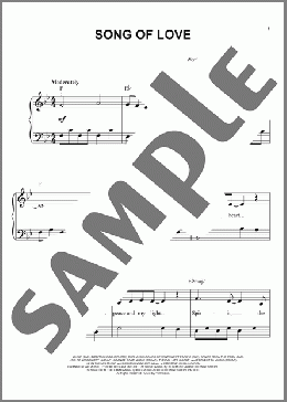 Song Of Love(Rebecca St. James) 楽譜 ピアノ（ソロ） ダウンロード
