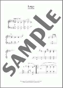 Largo (from ”Xerxes”)(George Frideric Handel) 楽譜 ピアノ（ソロ） ダウンロード