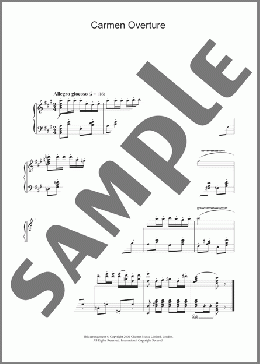 Overture from Carmen(Georges Bizet) 楽譜 ピアノ（ソロ） ダウンロード