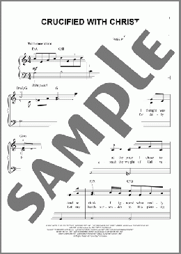 Crucified With Christ(Phillips, Craig & Dean) 楽譜 ピアノ（ソロ） ダウンロード