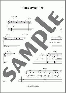 This Mystery(Nichole Nordeman) 楽譜 ピアノ（ソロ） ダウンロード