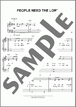 People Need The Lord(Steve Green) 楽譜 ピアノ（ソロ） ダウンロード