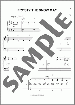 Frosty The Snow Man(Gene Autry) 楽譜 ピアノ（ソロ） ダウンロード
