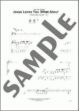 Jesus Loves You (What About Me)(Jewel) 楽譜 ギター（ソロ） ダウンロード
