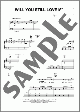 Will You Still Love Me(Chicago/David Foster) 楽譜 ピアノ & ボーカル & ギター ダウンロード