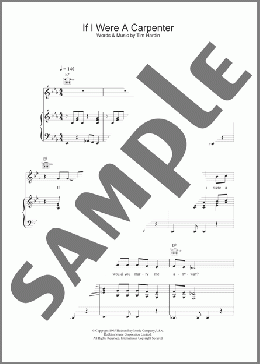 If I Were A Carpenter(Tim Hardin/Bobby Darin) 楽譜 ピアノ & ボーカル & ギター ダウンロード
