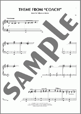 Theme From ”Coach”(John Morris/TV Theme Song) 楽譜 ピアノ（ソロ） ダウンロード